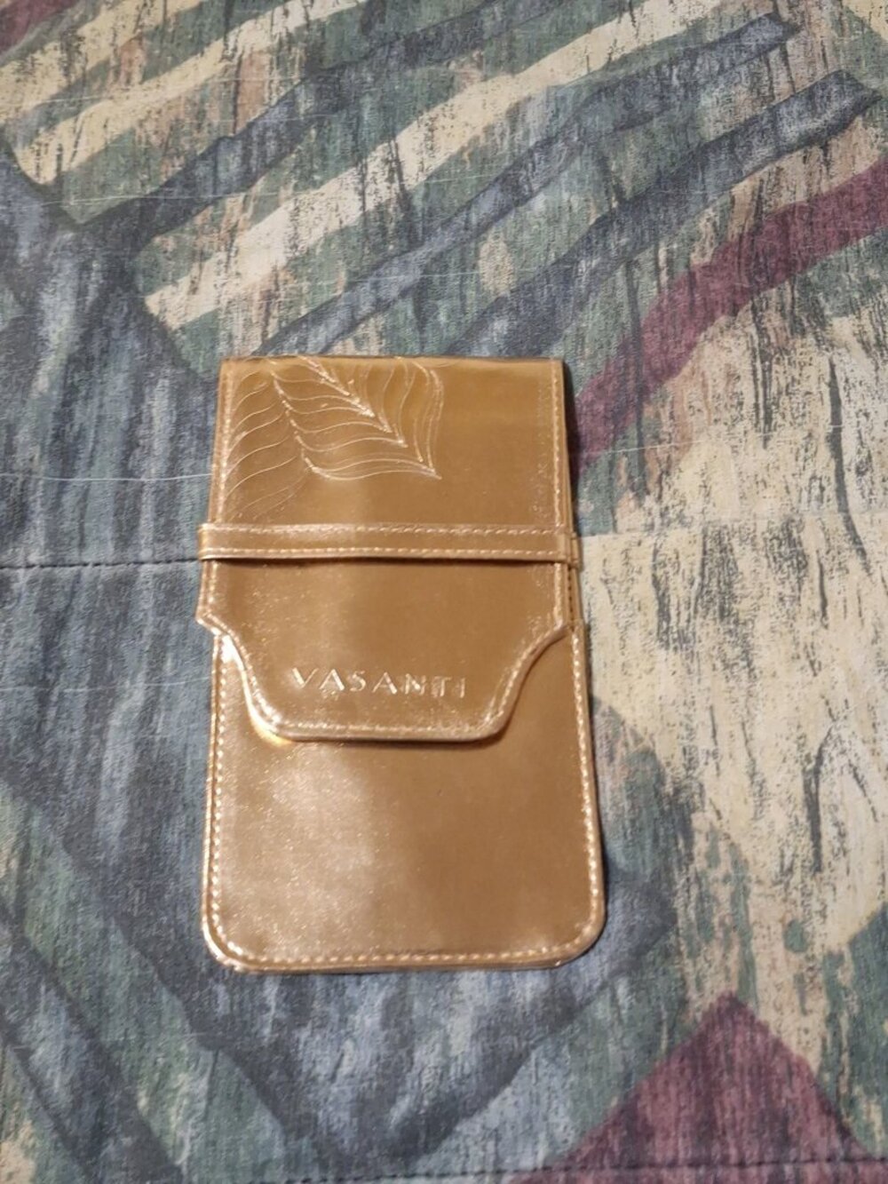 Vasanti Gold Makeup Brush Holder Travel Pouch